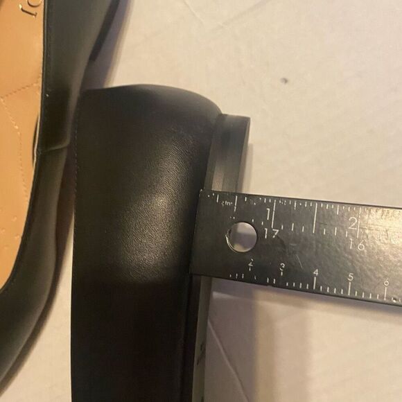 NYDJ Women’s Faiza Nappa Leather Black Metal Bit Slip On Shoes Size 6.5 SEE DESC - Picture 4 of 12